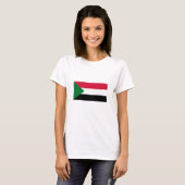 T-shirt Drapeau du Soudan (Devant entier)