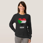 T-shirt Drapeau du Soudan (Devant entier)