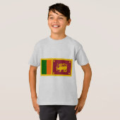 T-shirt Drapeau du Sri Lanka (Devant entier)