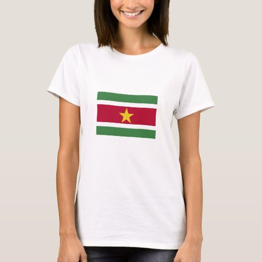 T-shirt Drapeau du Suriname (Devant)