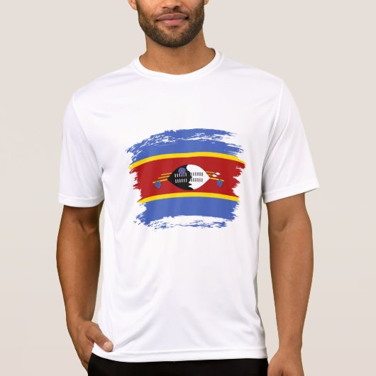 T-shirt drapeau du Swaziland (Devant)