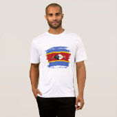 T-shirt drapeau du Swaziland (Devant entier)