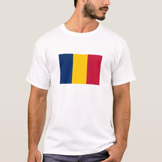 T-shirt Drapeau du Tchad (Devant)