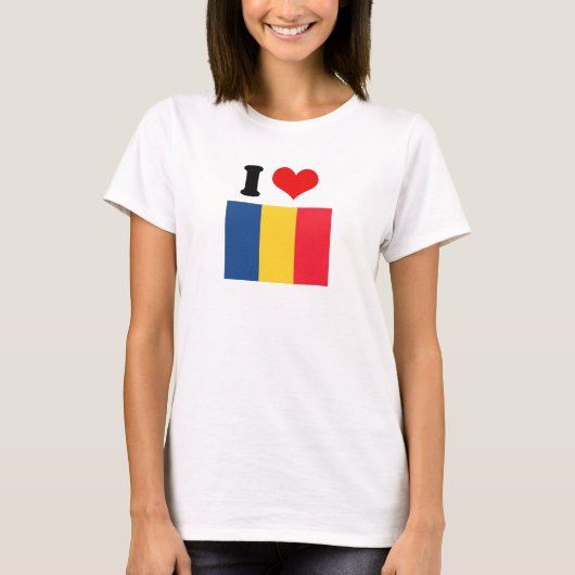 T-shirt Drapeau du Tchad (Devant)