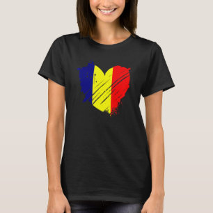 T-shirt Drapeau du Tchad J'aime le Tchad C'est Dans Mon Ad