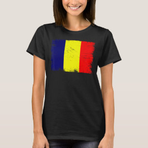 T-shirt Drapeau du Tchad vintage Fête de l'Indépendance tc