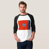 T-shirt Drapeau du Tennessee (Devant entier)
