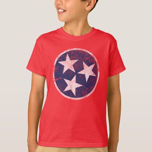 T-shirt Drapeau du Tennessee (Devant)