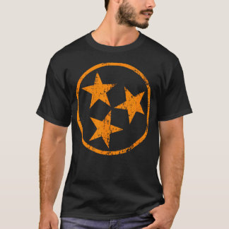 T-shirt Drapeau du Tennessee Vintage Grunge détendu Graphi