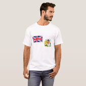 T-shirt Drapeau du Territoire de l'Antarctique britannique (Devant entier)