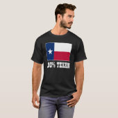 T-shirt Drapeau du Texas | 100% Texan (Devant entier)