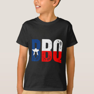 T-shirt Drapeau du Texas avec BBQ 