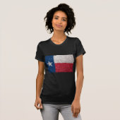 T-shirt Drapeau du Texas de parties scintillantes de Faux (Devant entier)