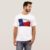 T-shirt Drapeau du Texas Pop Art (Devant entier)