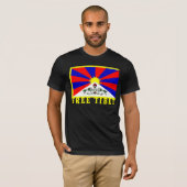 T-shirt Drapeau du Thibet (Devant entier)