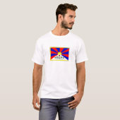 T-shirt Drapeau du Thibet (Devant entier)