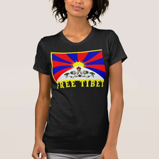T-shirt Drapeau du Tibet (Devant)