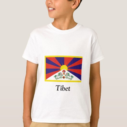T-shirt Drapeau du Tibet (Devant)