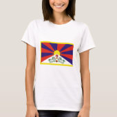 T-shirt Drapeau du Tibet libre (Devant)