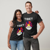 T-shirt Drapeau du Tibet Moderne (Unisexe)