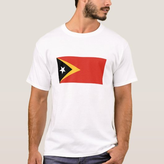 T-shirt Drapeau du Timor oriental (Devant)