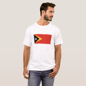 T-shirt Drapeau du Timor oriental (Devant entier)