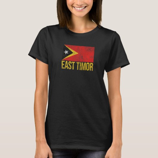 T-shirt Drapeau du Timor oriental Dili (Devant)