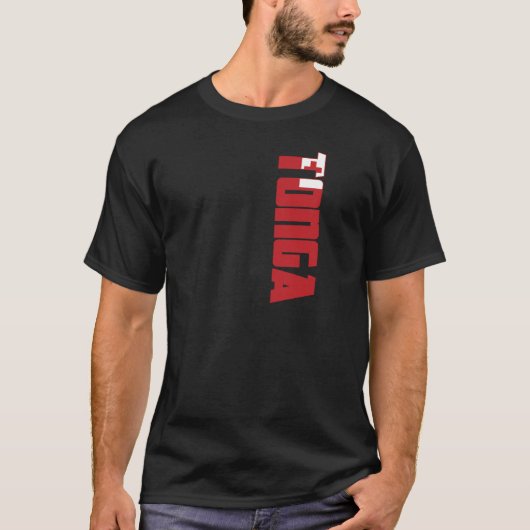 T-shirt Drapeau du Tonga (Devant)