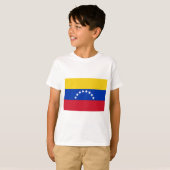T-shirt drapeau du venezuela (Devant entier)