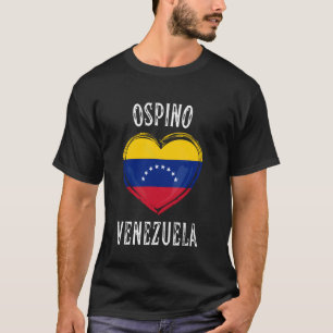 T-shirt Drapeau du Venezuela Cœur Ville d'Ospino