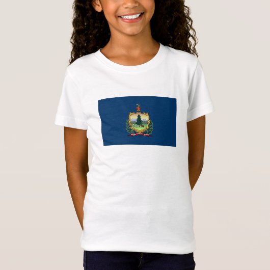 T-Shirt Drapeau du Vermont (Devant)