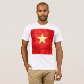 T-shirt Drapeau du Vietnam Vintage (Devant entier)