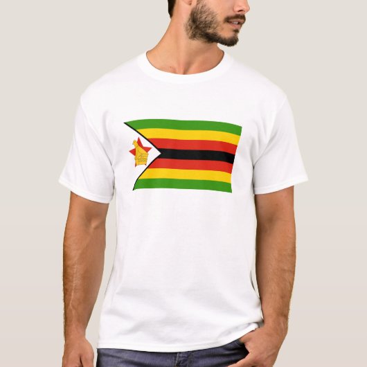 T-shirt Drapeau du Zimbabwe (Devant)