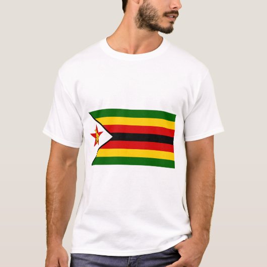 T-shirt Drapeau du Zimbabwe (Devant)