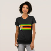 T-shirt drapeau du zimbabwe (Devant entier)