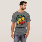 T-shirt Drapeau du Zimbabwe (Devant entier)