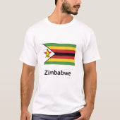 T-shirt Drapeau du Zimbabwe (Devant)