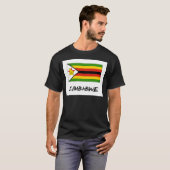 T-shirt Drapeau du Zimbabwe (Devant entier)