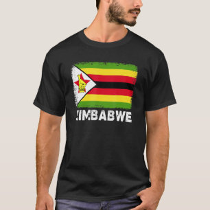 T-shirt Drapeau du Zimbabwe Vintage pour les Zimbabwéens