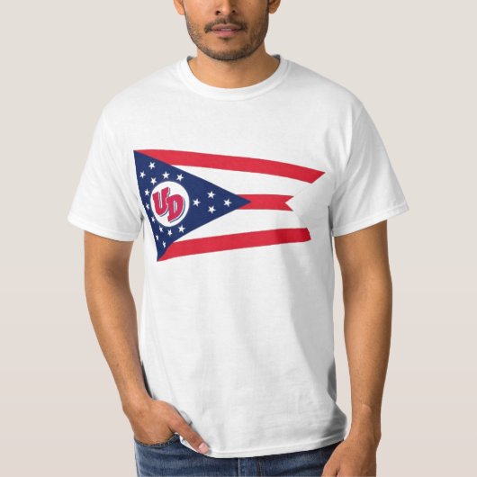 T-SHIRT DRAPEAU D'UD OHIO (Devant)