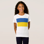 T-Shirt Drapeau d'Ukraine (Devant entier)