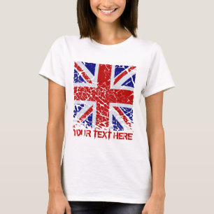 T-shirt Drapeau d'Union Jack d'épluchage Du R-U