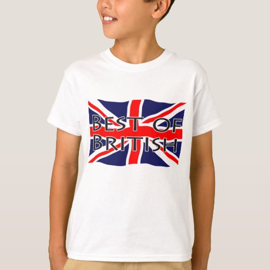 T-shirt Drapeau d'Union Jack - meilleur des Anglais (Devant)