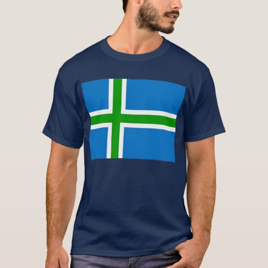 T-shirt Drapeau écossais de montagnes (officieux) (Devant)