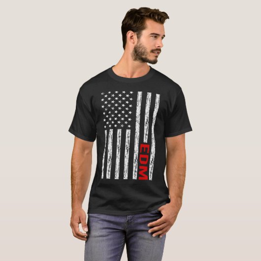 T-shirt Drapeau EDM (Devant entier)