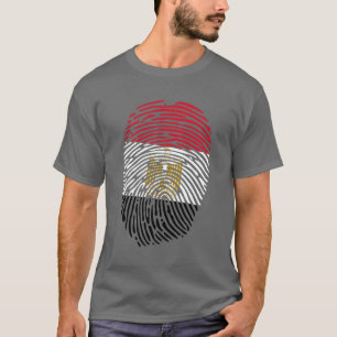 T-shirt Drapeau égyptien avec une empreinte stylisée T-Shi