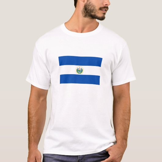 T-shirt Drapeau El Salvador (Devant)