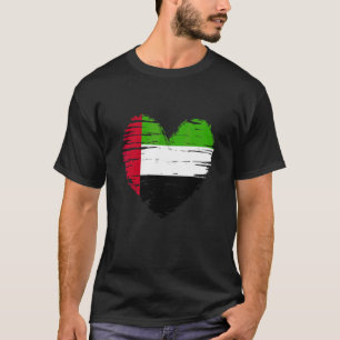T-shirt Drapeau émirati du coeur des Émirats arabes unis