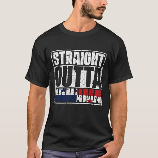 T-shirt Drapeau en bordure de Panama (Devant)