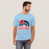 T-SHIRT DRAPEAU EN CUIR (Devant entier)